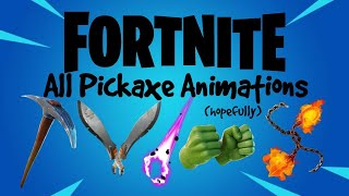 OUTDATED Fortnite Pickaxe Animations [upl. by Isla137]