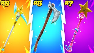 25 SWEATIEST Fortnite Pickaxes Season OG [upl. by Hairahs]