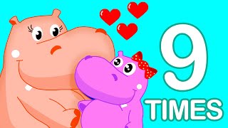 9 Times Table Song for Kids  Multiplication Song for Children and Preschoolers [upl. by Tilden37]