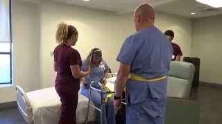 Physical Therapy Transfer Training  How To Transfer From Wheelchair To Bed [upl. by Gronseth]