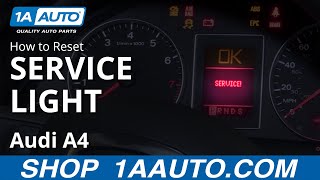 How to Reset Service Light 0409 Audi A4 [upl. by Renzo]