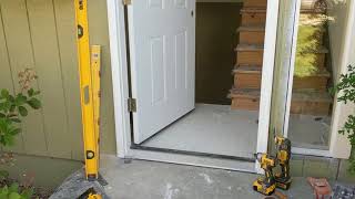 Jeld Wen Front Door Installation  Really crappy products and craftsmanship PART 1 [upl. by Lemieux]