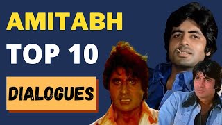 Amitabh Bachchan 10 Best Dialogues From His Blockbuster Movies  Iconic Dialogues [upl. by Nwahsat]