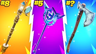 26 TRYHARD Pickaxes in Fortnite SEASON 4 [upl. by Dugald974]