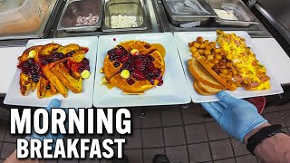 POV Cooking SOLO  Restaurant French Toast amp Omelets  Day 2 Rush [upl. by Ravert237]