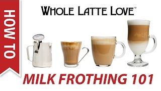 Milk Frothing for Beginners [upl. by Ahsiyt910]