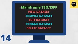 Browse View Edit Rename Delete options in TSOISPF Mainframe TSOISPF Tutorial  Part 14 [upl. by Africa]