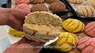 Conchas Pan No Huevo Pan Dulce Mexicano Pasteles La MoreliAna [upl. by Bruckner]