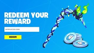 REDEEM THE FREE PICKAXE CODE in Fortnite How To Get Minty Pickaxe [upl. by Body]