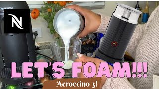 How To Foam Milk With Aeroccino 3 Make Coffee With Foam Tips amp Tricks  Easy Foamed Latte Recipe [upl. by Anyel]