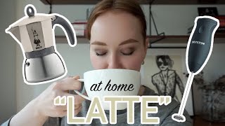 HOW TO MAKE A quotLATTEquot AT HOME moka pot  frother [upl. by Llebyram]