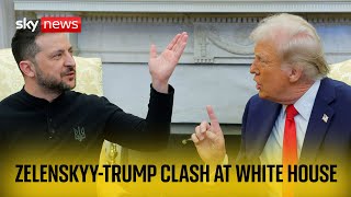 Trump and Zelenskyy clash in Washington [upl. by Ahsemak36]