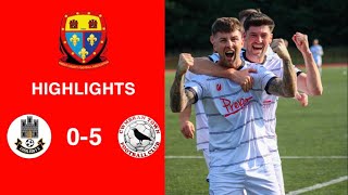 Caerleon 05 Cwmbrân Town  Gwent FA Senior cup  Quarter final highlights [upl. by Ahsekan]